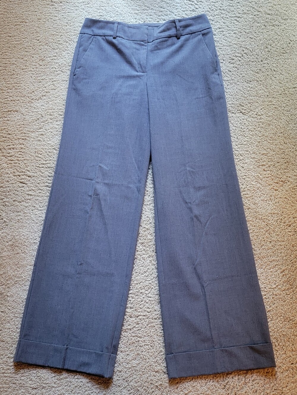 New York & Company Wide-Leg Dress Pants in Slate Blue